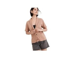 Madewell Knit Lightspun Camp Shirt Medium